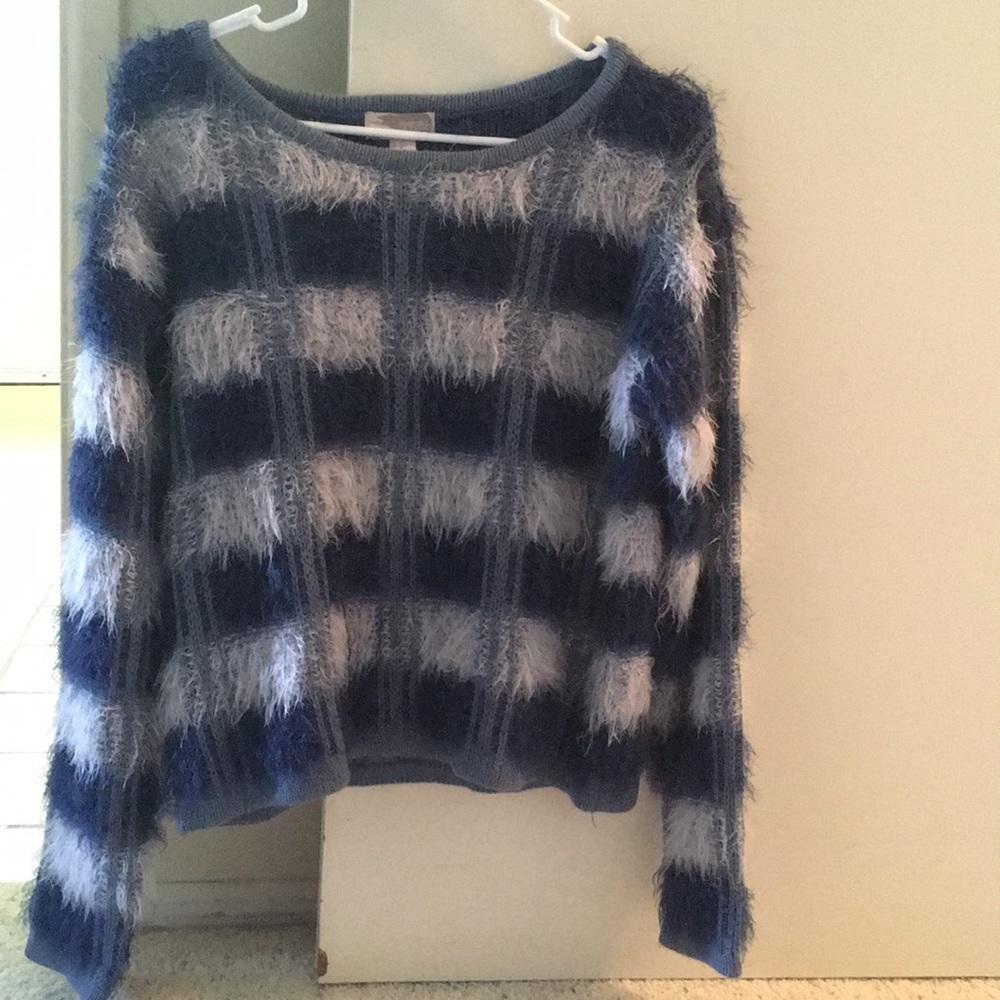 Super trendy fuzzy sweater